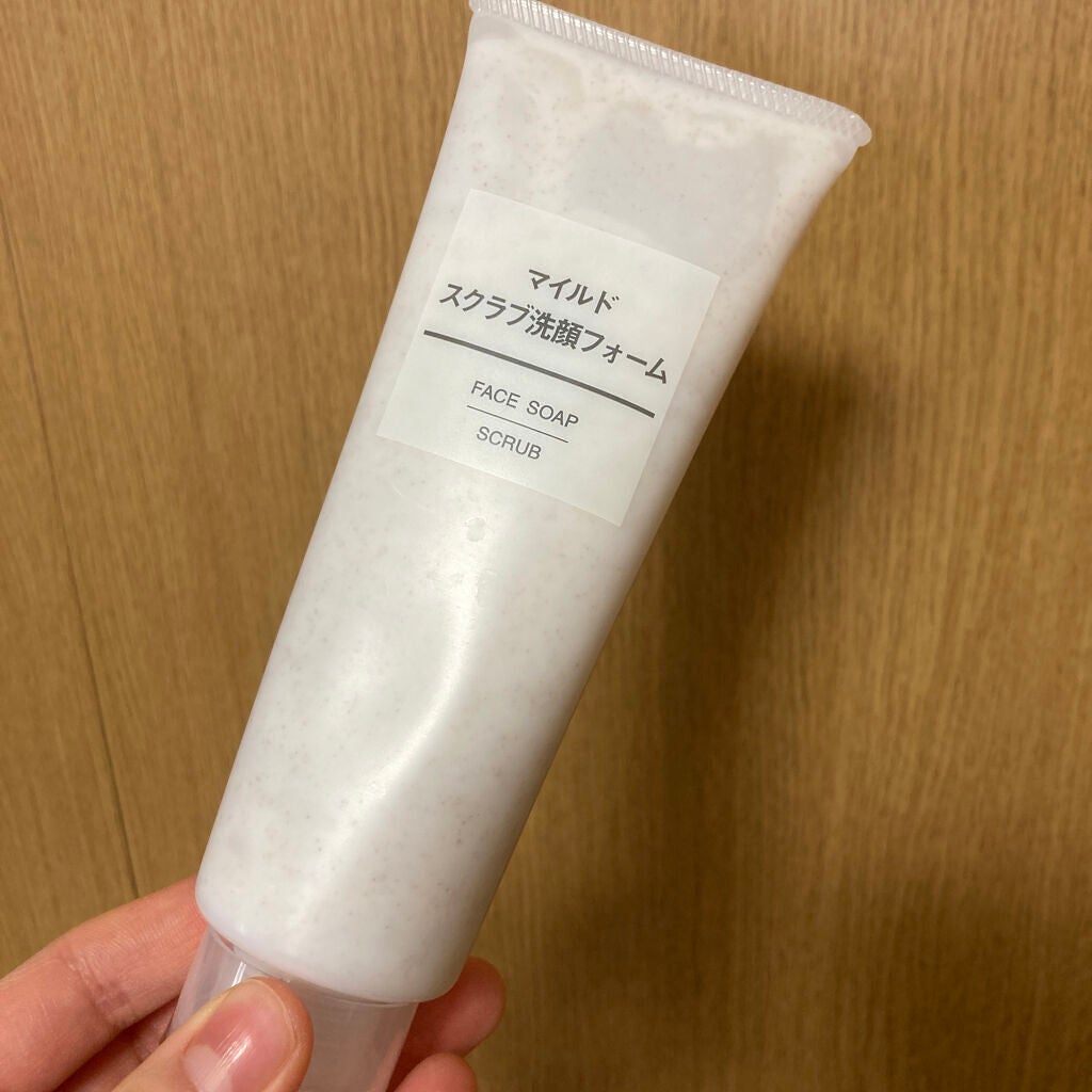 マイルドスクラブ洗顔フォーム/無印良品/スクラブ・ゴマージュを使ったクチコミ(1枚目)