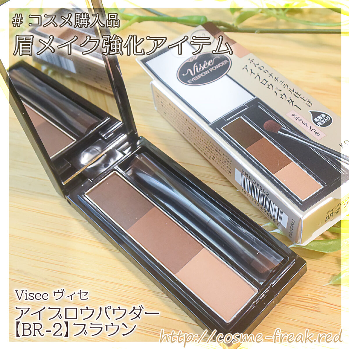 ヴィセ リシェ アイブロウパウダー/Visée/パウダーアイブロウを使ったクチコミ（2枚目）
