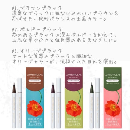 ベルベットライナー/LUMIURGLAS/リキッドアイライナーを使ったクチコミ(2枚目)