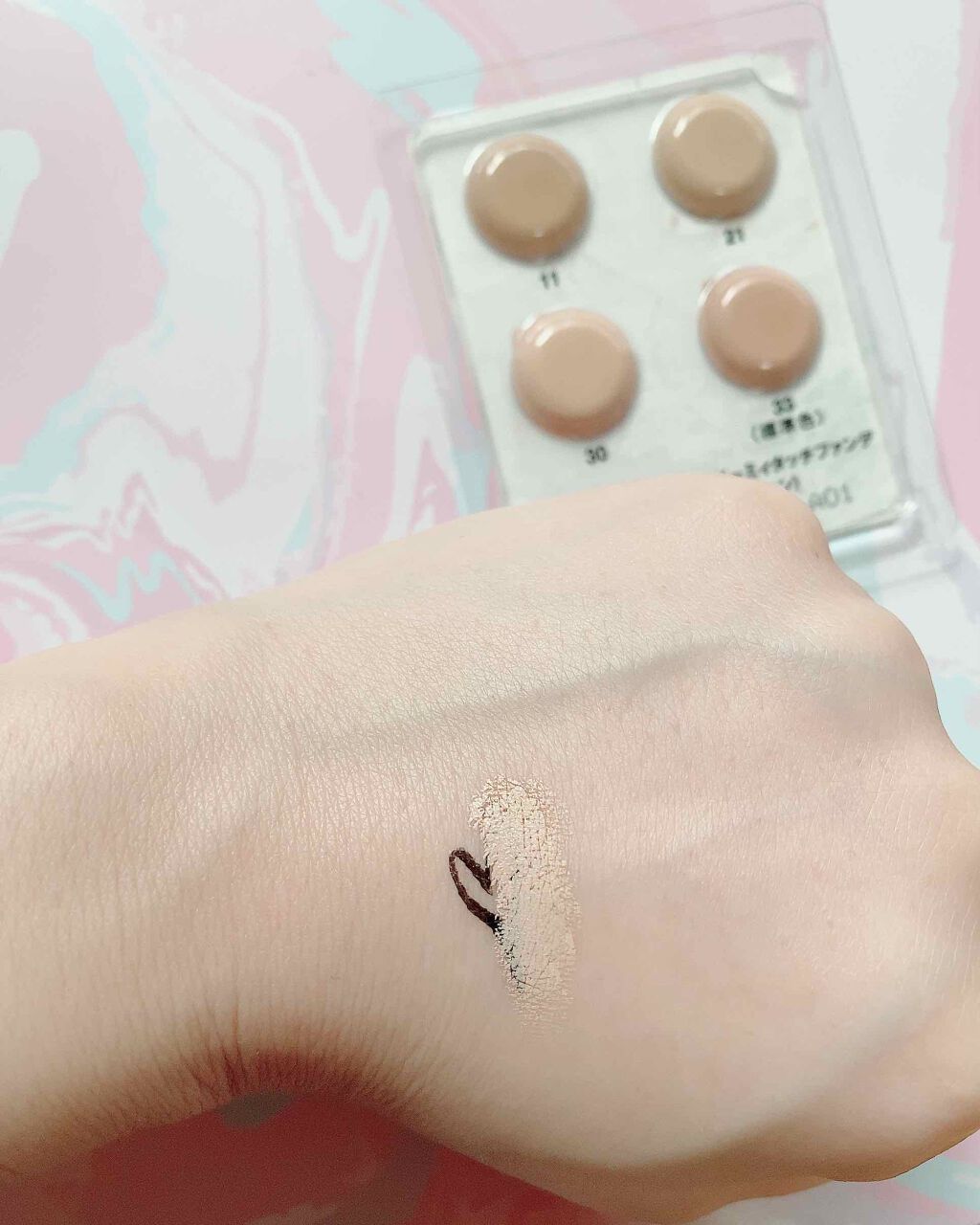 マーシュフィールド SC クリーミィタッチファンデ/マーシュ・フィールド/クリーム・エマルジョンファンデーションを使ったクチコミ(4枚目)