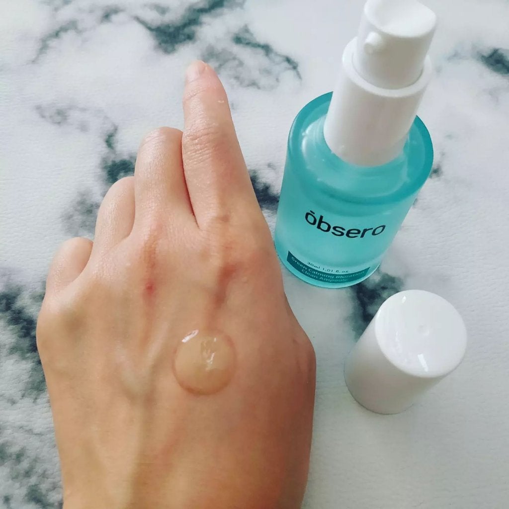 グリーンカーミングブルーレーションクリーンアンプル/obsero/美容液を使ったクチコミ(4枚目)