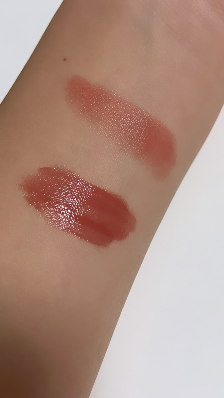 ラスティンググロスリップ/CEZANNE/口紅を使ったクチコミ（3枚目）