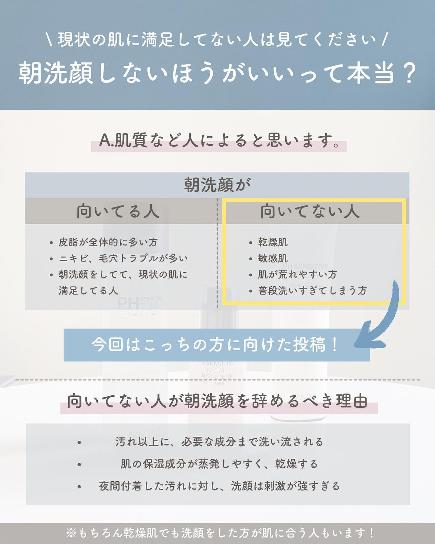 らな ♡ 韓国スキンケア / 韓国コスメ on LIPS 「【毎日やってる朝洗顔🫧やめるべき?🇰🇷】今日は朝洗顔はやるべき..」(2枚目)