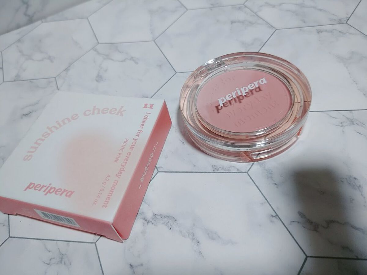 ピュア ブラッシュド サンシャイン チーク/PERIPERA/パウダーチークを使ったクチコミ（1枚目）
