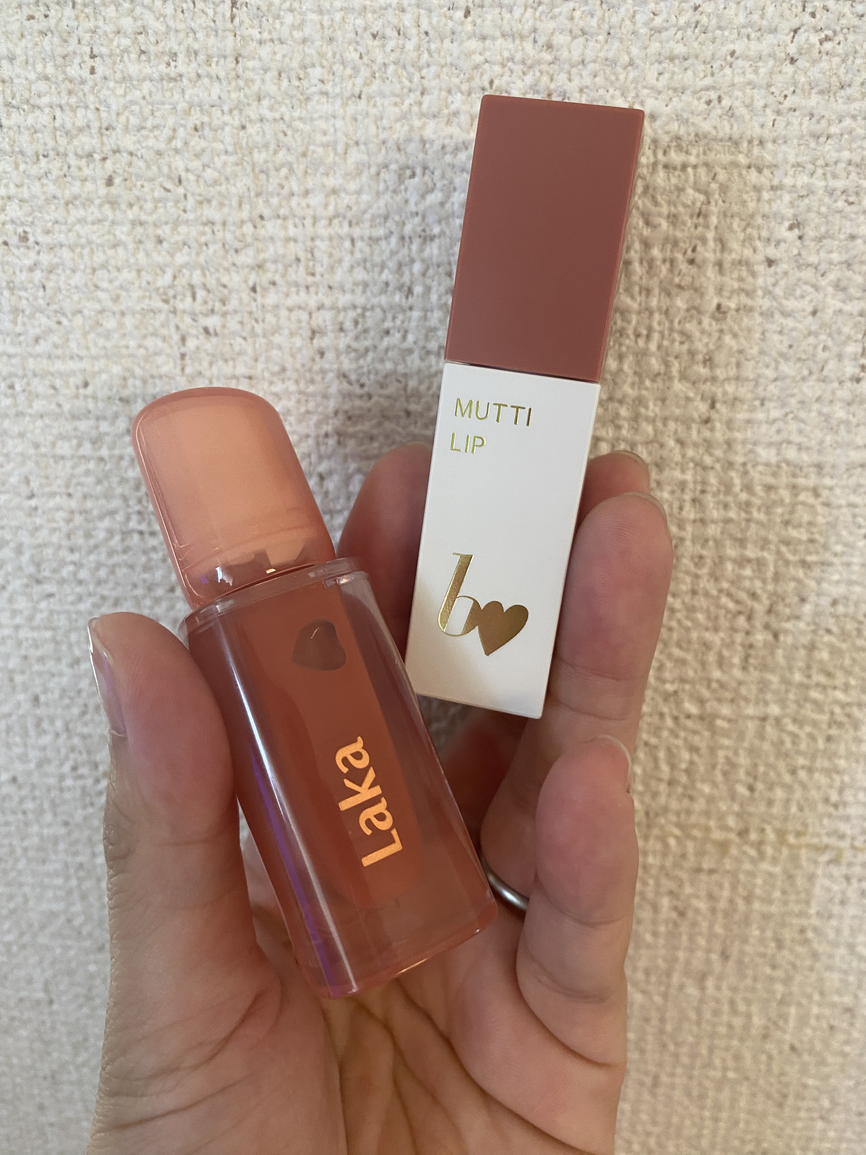 ジェリーイングヌードグロス/Laka/リップグロスを使ったクチコミ（2枚目）