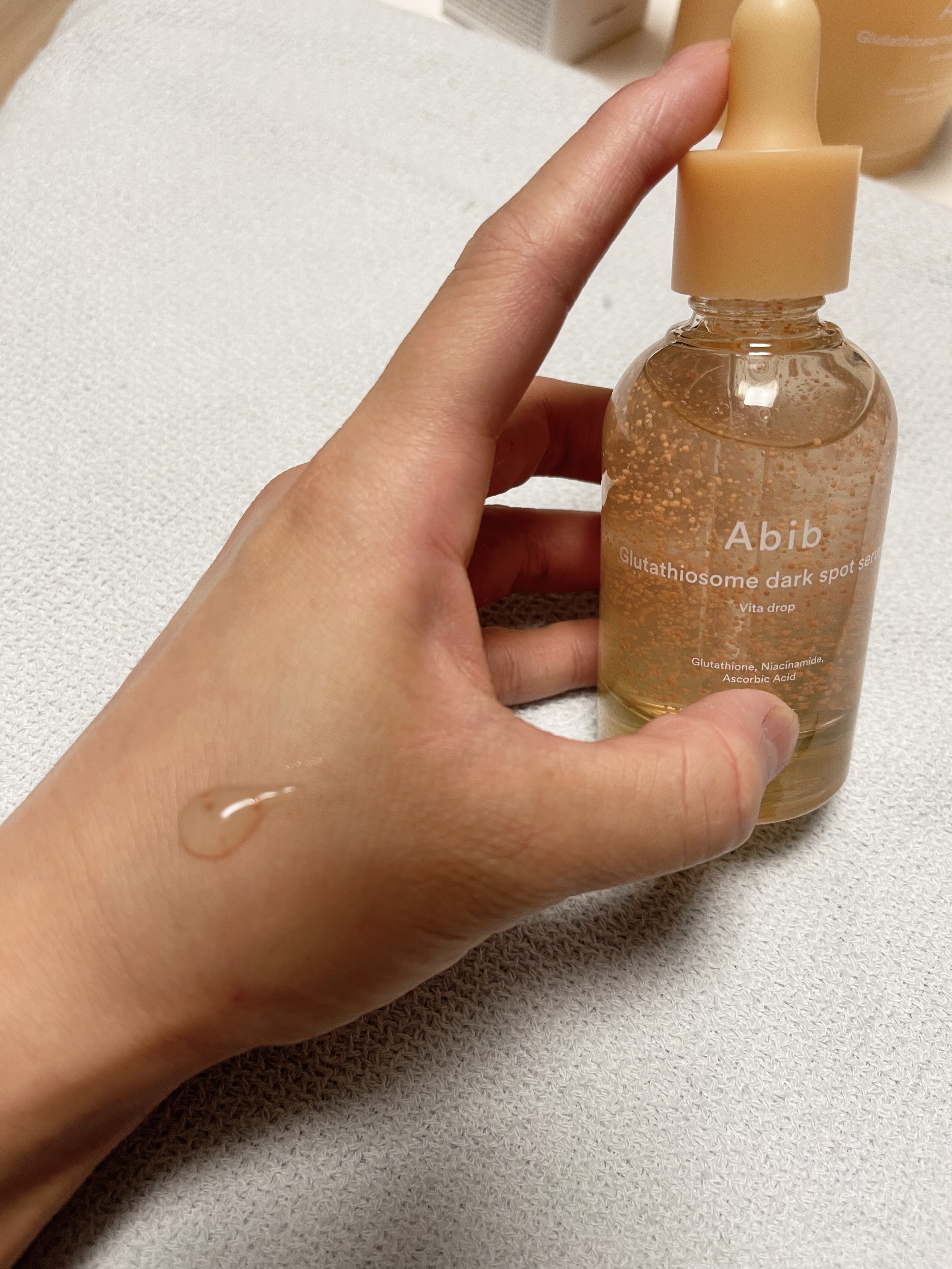 アビブ　グルタチオンソームダークスポットセラムビタドロップ/Abib /美容液を使ったクチコミ（3枚目）