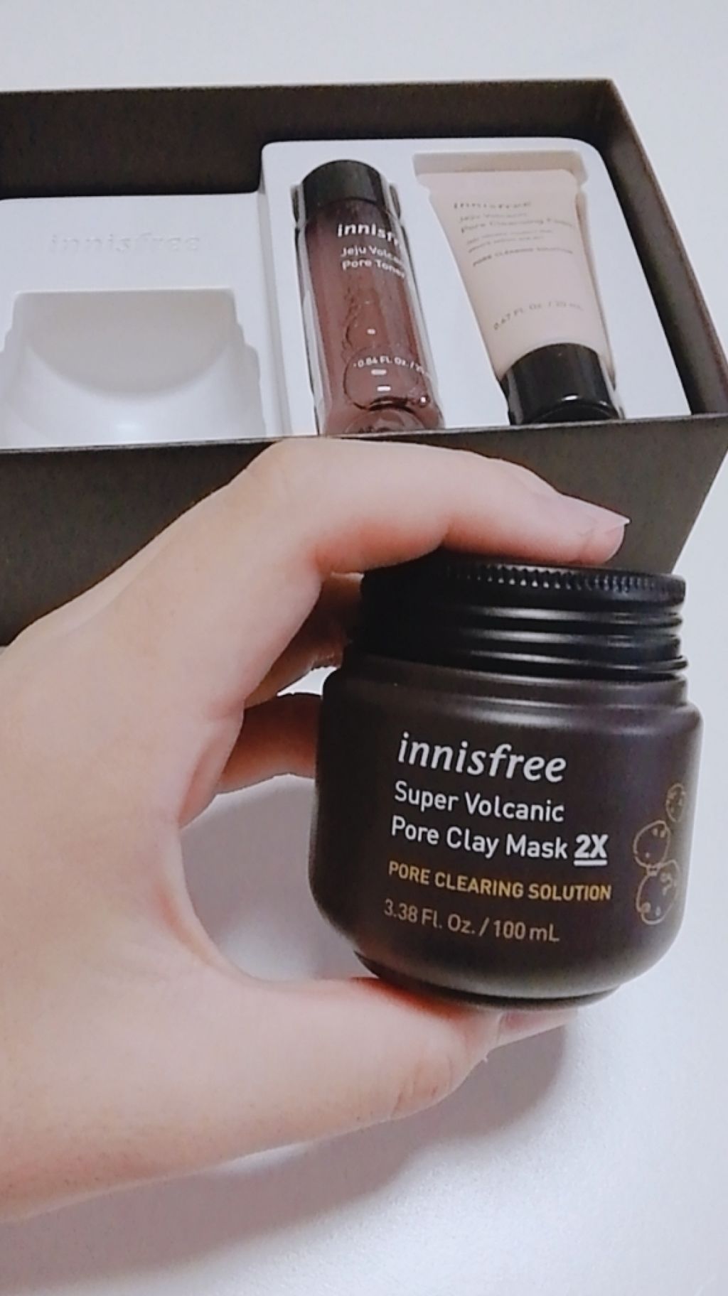スーパーヴォルカニック ポアクレイマスク/innisfree/洗い流すパック・マスクを使ったクチコミ(3枚目)