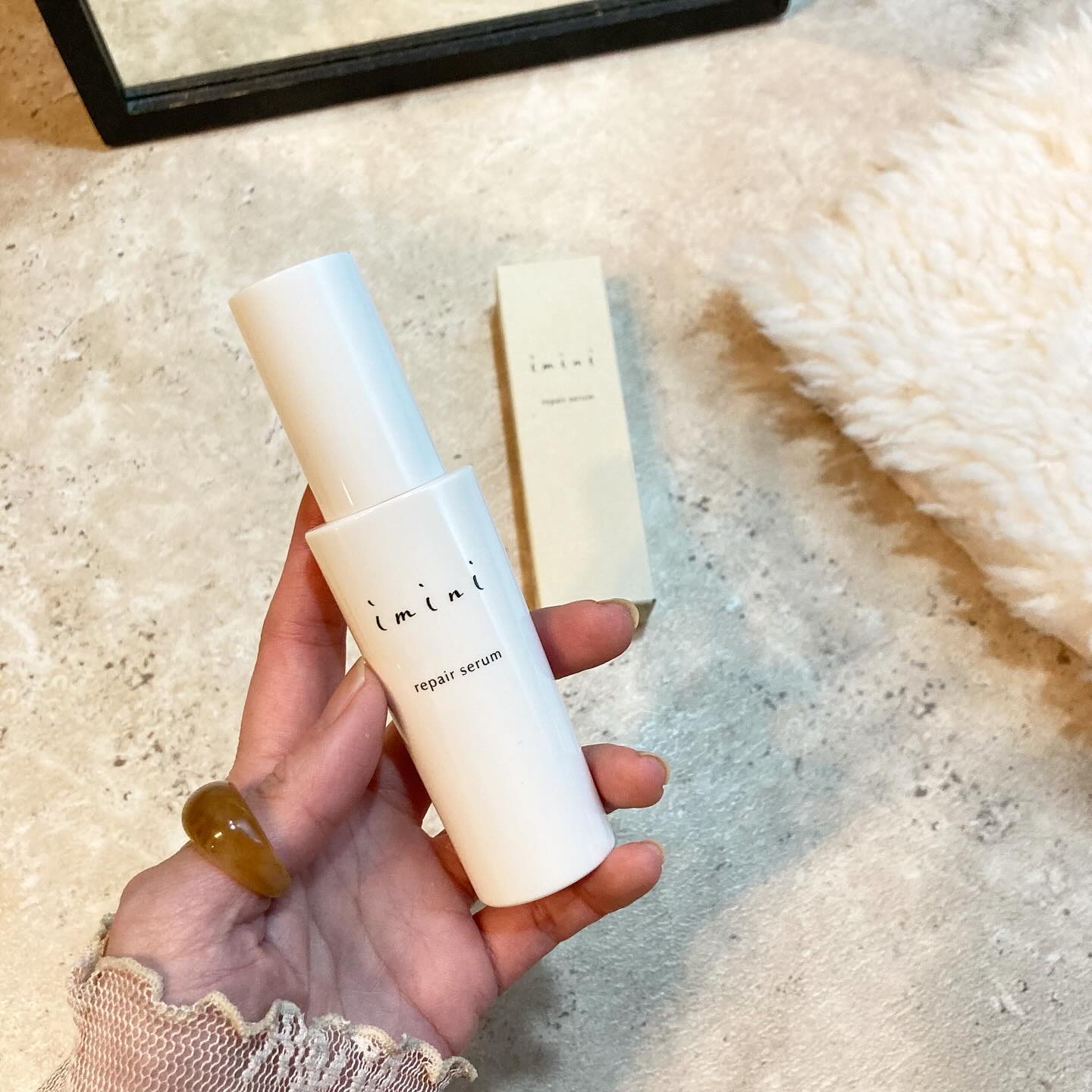 imini リペアセラム/imini/オールインワン化粧品を使ったクチコミ（2枚目）