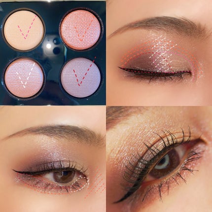 リュクス アイシャドウ クォード グロウ ウィズ ラブ コレクション/BOBBI BROWN/アイシャドウパレットを使ったクチコミ(4枚目)