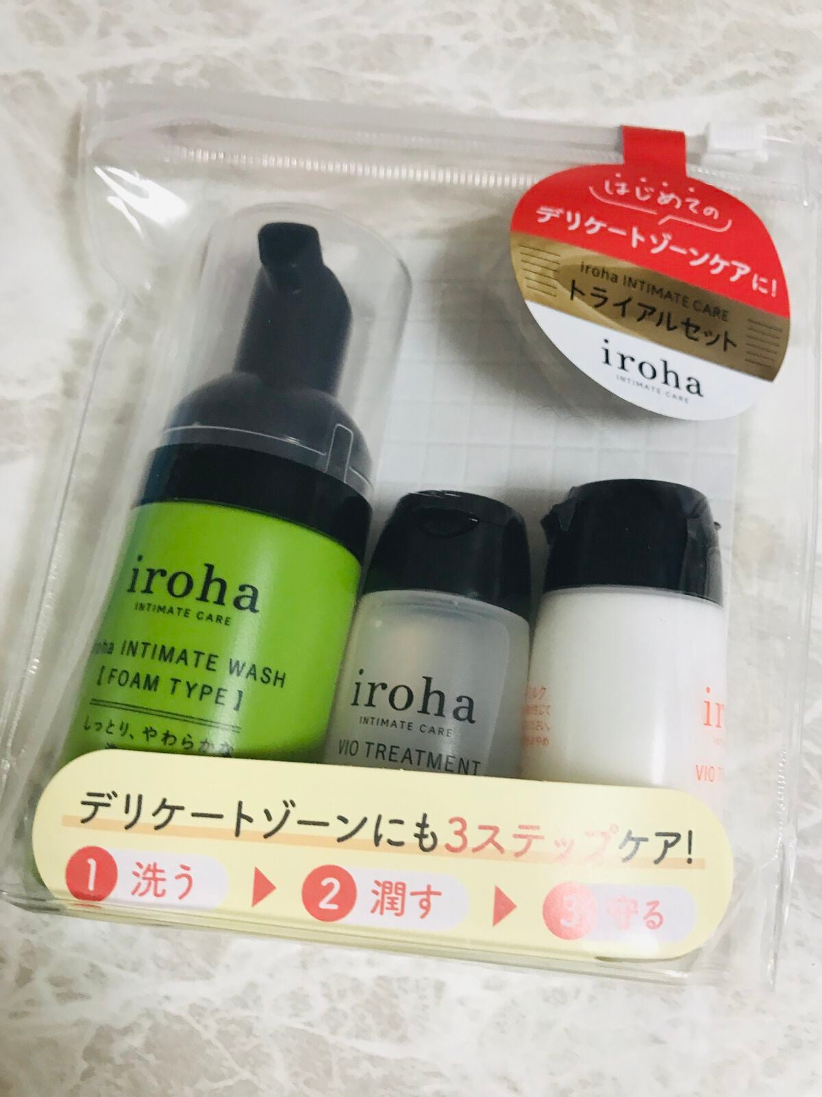 イロハ インティメート ケアトライアル セット/iroha INTIMATE CARE/デリケートゾーンケアを使ったクチコミ(1枚目)