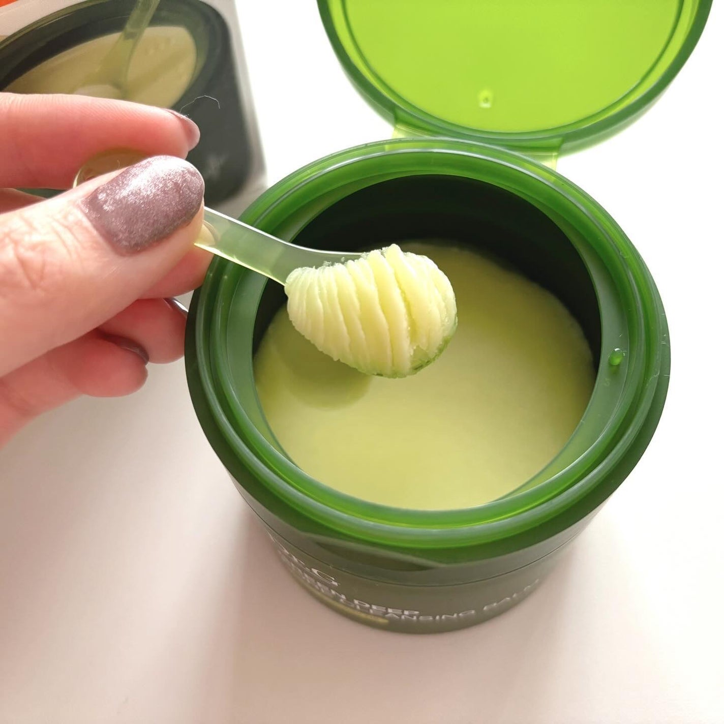 グリーンディープポアクレンジングバーム/Dr.G/クレンジングバームを使ったクチコミ(3枚目)