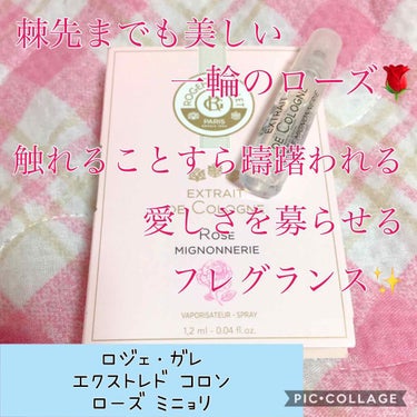 エクストレド コロン ローズ ミニョヌリ 100ml/ロジェ・ガレ/香水(レディース)を使ったクチコミ（1枚目）