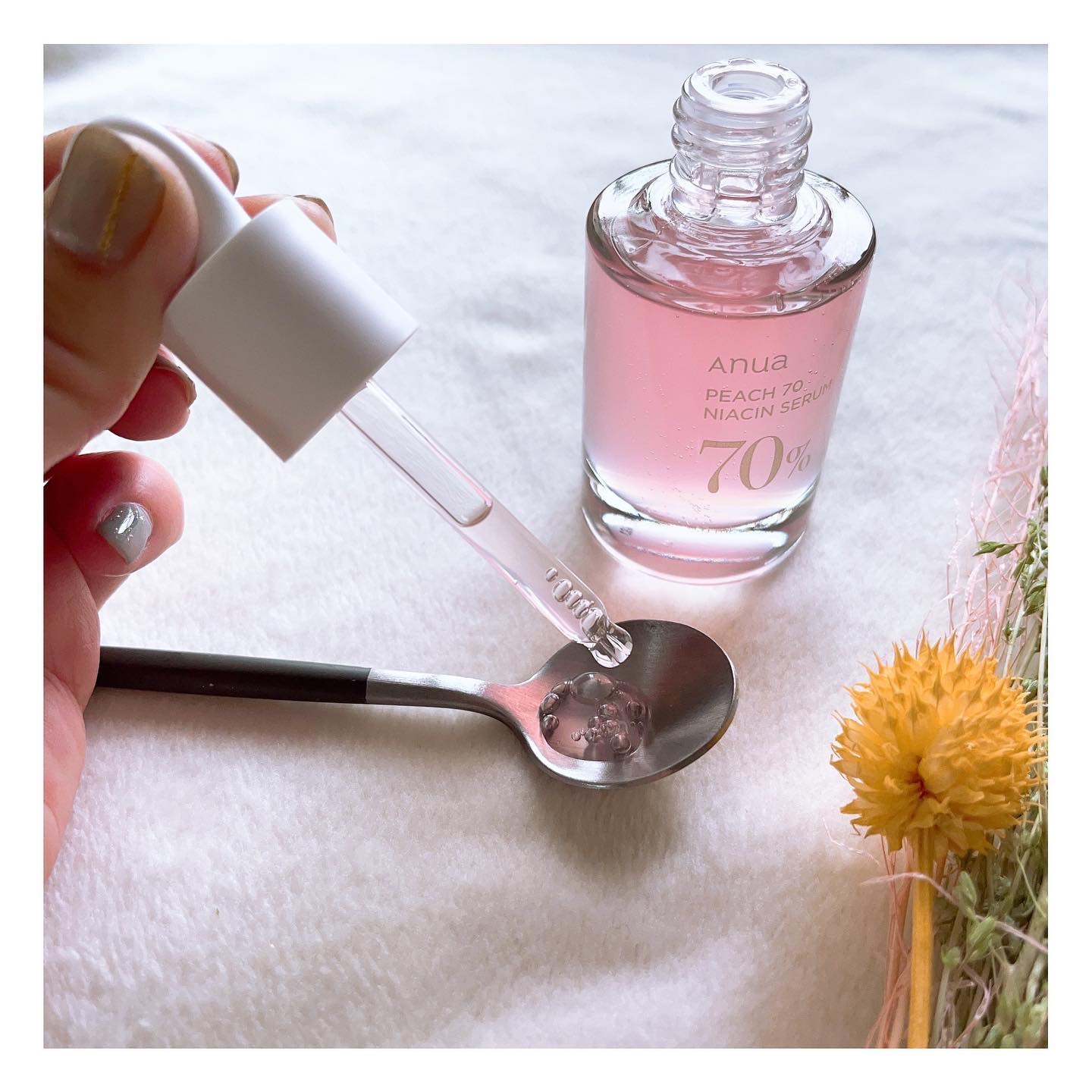 桃70%ナイアシンセラム/Anua/美容液を使ったクチコミ（3枚目）