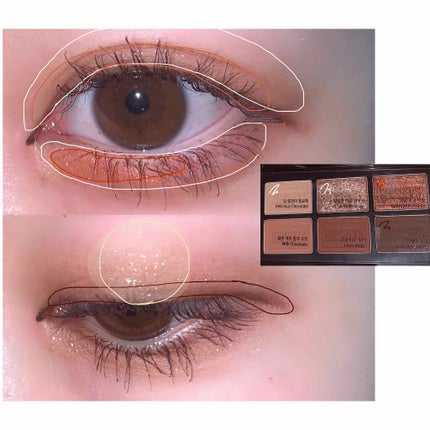 ハーシー プレイカラーアイズミニ/ETUDE/アイシャドウパレットを使ったクチコミ(3枚目)