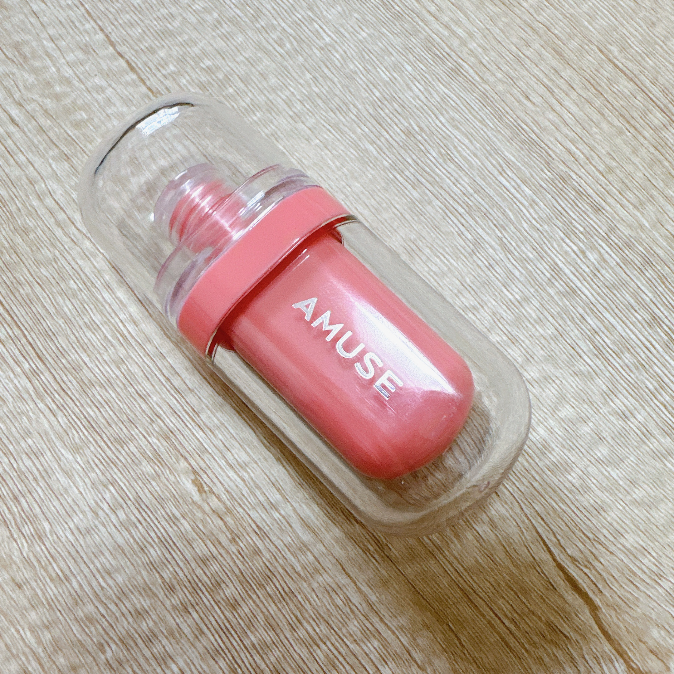 ジェルフィットティント パンプキンジェリー/AMUSE/リップティントを使ったクチコミ（2枚目）