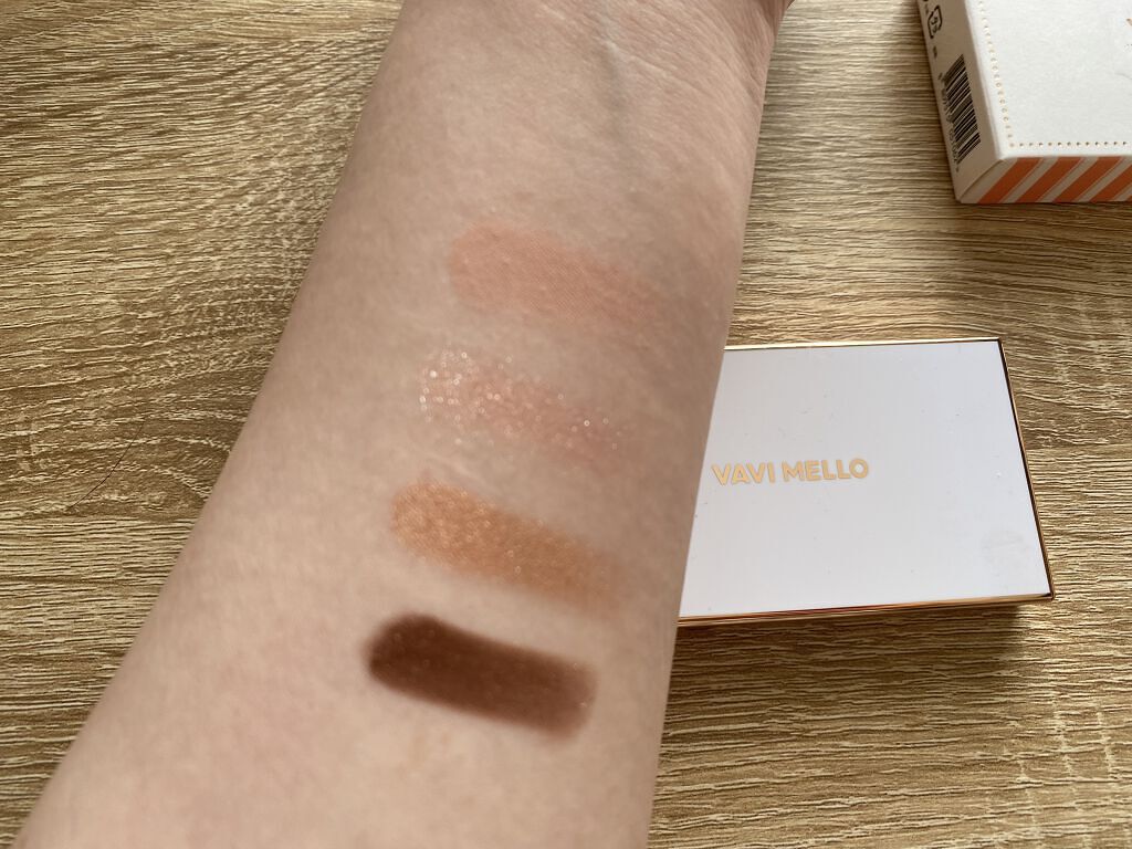 バレンタインボックスミニ ブラウン/VAVI MELLO/アイシャドウパレットを使ったクチコミ（3枚目）
