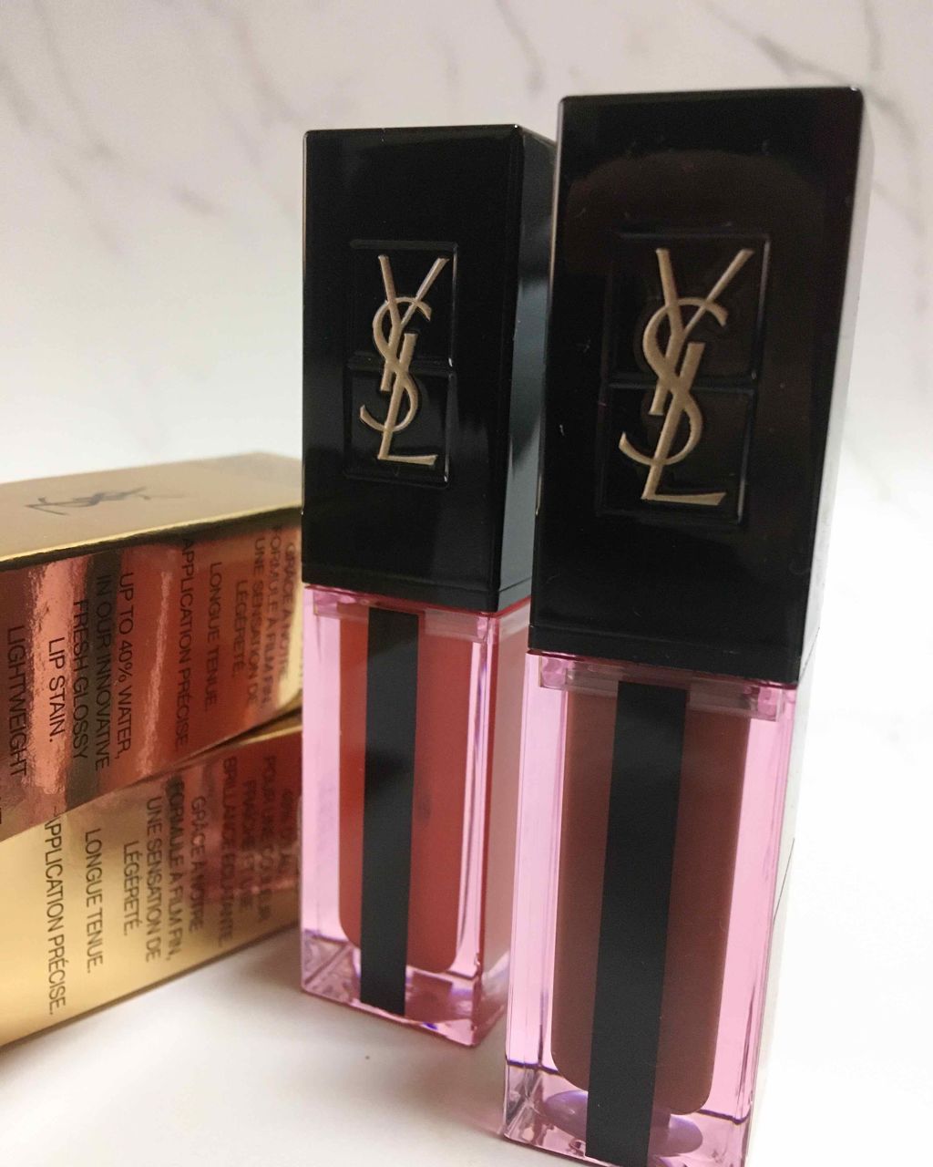 ルージュ ピュールクチュール ヴェルニ ウォーターステイン/YVES SAINT LAURENT BEAUTE/口紅を使ったクチコミ(1枚目)