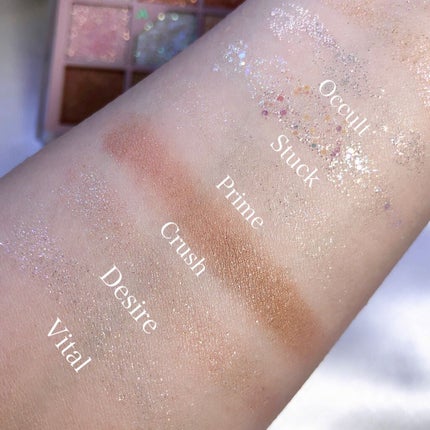 グリッターペディアアイパレット/unleashia/アイシャドウパレットを使ったクチコミ(4枚目)