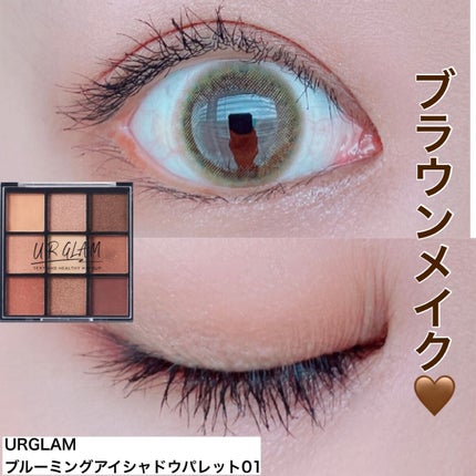 UR GLAM BLOOMING EYE COLOR PALETTE/U R GLAM/アイシャドウパレットを使ったクチコミ(1枚目)