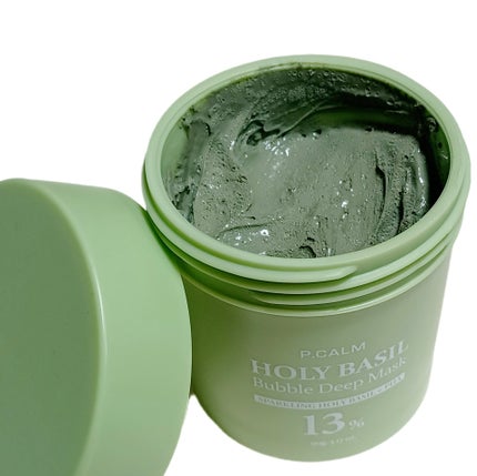 ホーリーバジル炭酸バブルパック/P.CALM/洗い流すパック・マスクを使ったクチコミ(2枚目)