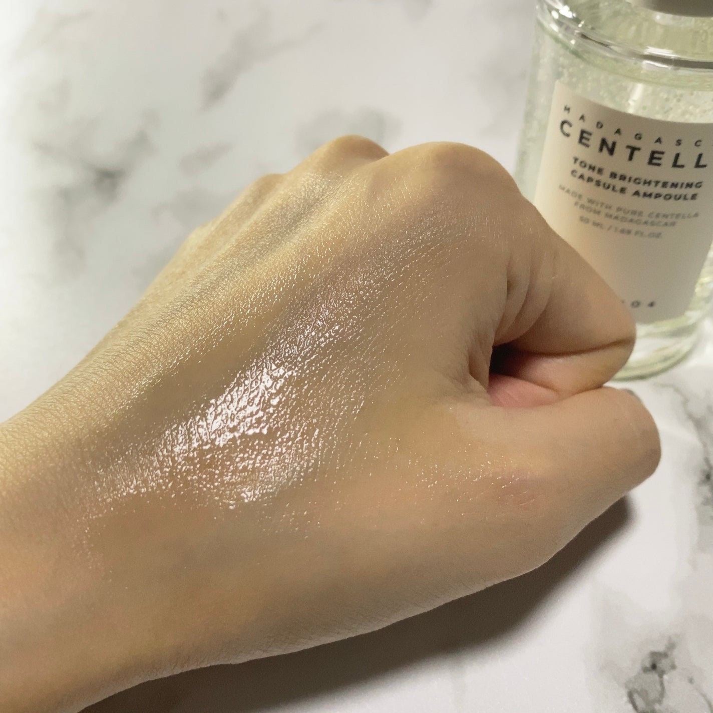 トーンブライトニング カプセルアンプル/SKIN1004/美容液を使ったクチコミ(3枚目)