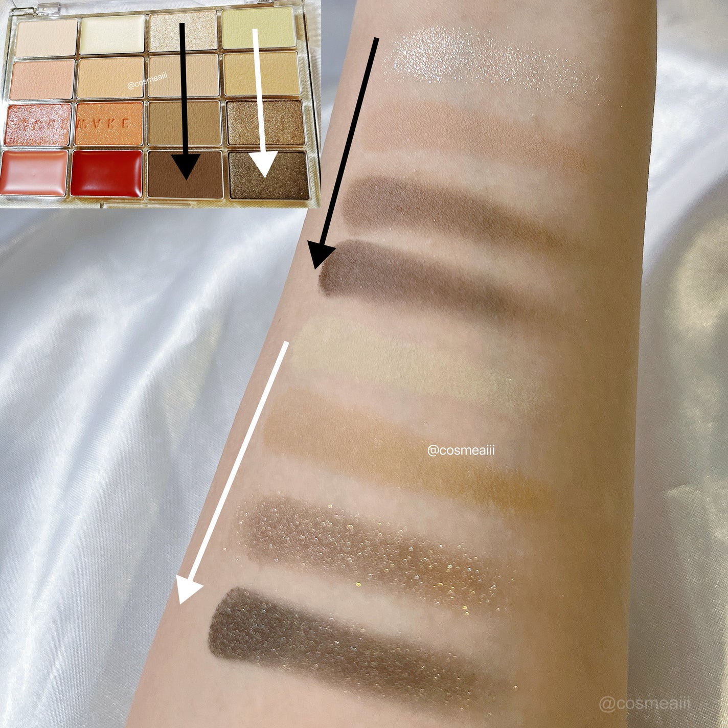 ソフトブラーリングアイパレット/wakemake/アイシャドウパレットを使ったクチコミ(8枚目)