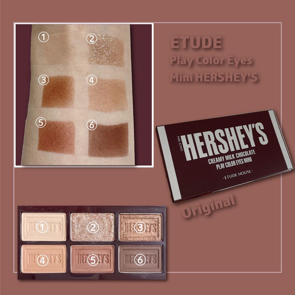 ハーシー プレイカラーアイズミニ/ETUDE/アイシャドウパレットを使ったクチコミ（2枚目）