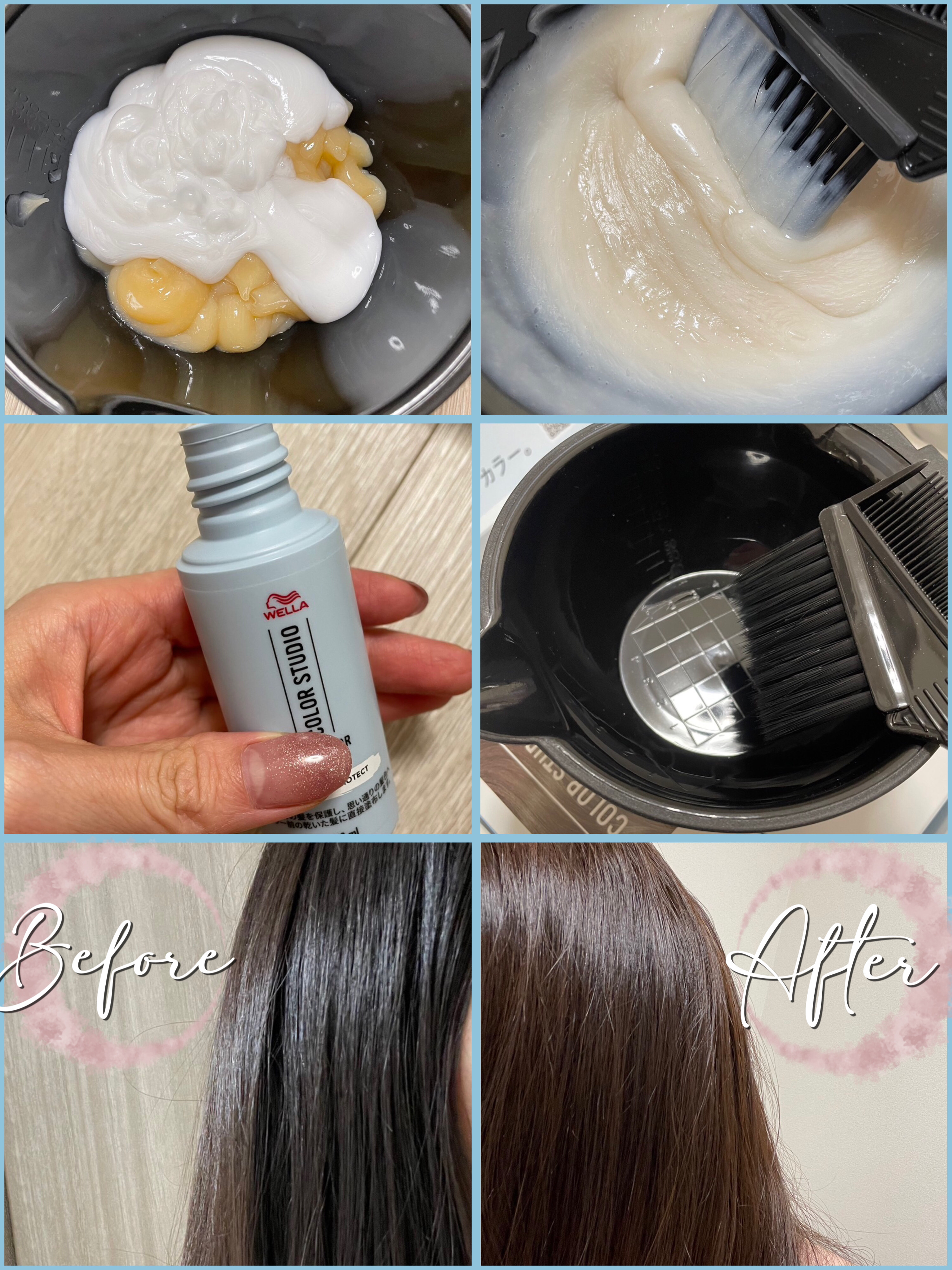 ウエラ カラースタジオ クリームタイプヘアカラー/ウエラ/ヘアカラーを使ったクチコミ（2枚目）