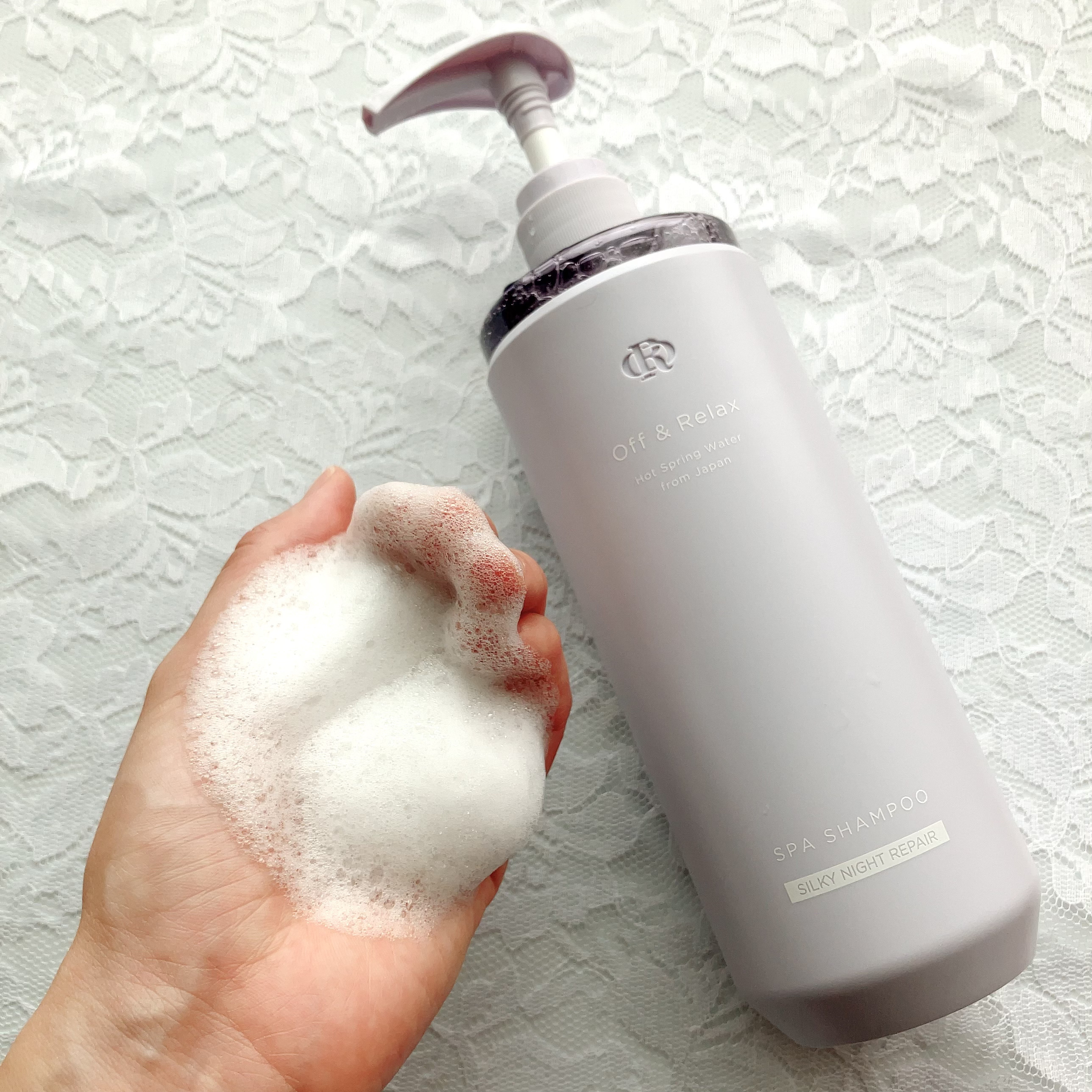 ＯＲ スパ・シャンプー／ヘアトリートメント シルキーナイトリペア/Off&Relax/市販シャンプーを使ったクチコミ（2枚目）