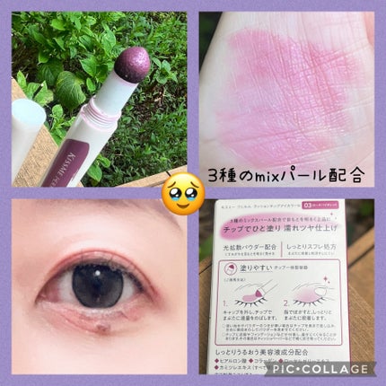 クッションチップアイカラーN/キスミー フェルム/単色アイシャドウを使ったクチコミ(2枚目)