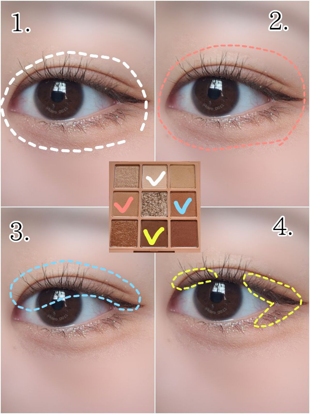 プレイカラーアイズ クッキーチップス/ETUDE/アイシャドウパレットを使ったクチコミ（2枚目）