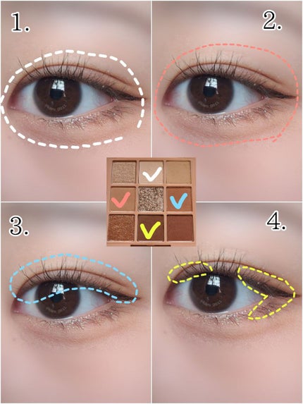 プレイカラーアイズ クッキーチップス/ETUDE/アイシャドウパレットを使ったクチコミ(2枚目)