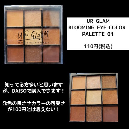 UR GLAM BLOOMING EYE COLOR PALETTE/U R GLAM/アイシャドウパレットを使ったクチコミ(2枚目)