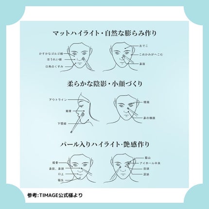 ハイライトシェーディングパレット/TIMAGE/パウダーハイライトを使ったクチコミ(6枚目)