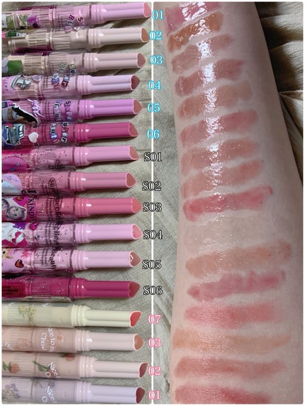 フロレット メルティーハート スティックグロス/FLORTTE/口紅を使ったクチコミ(5枚目)