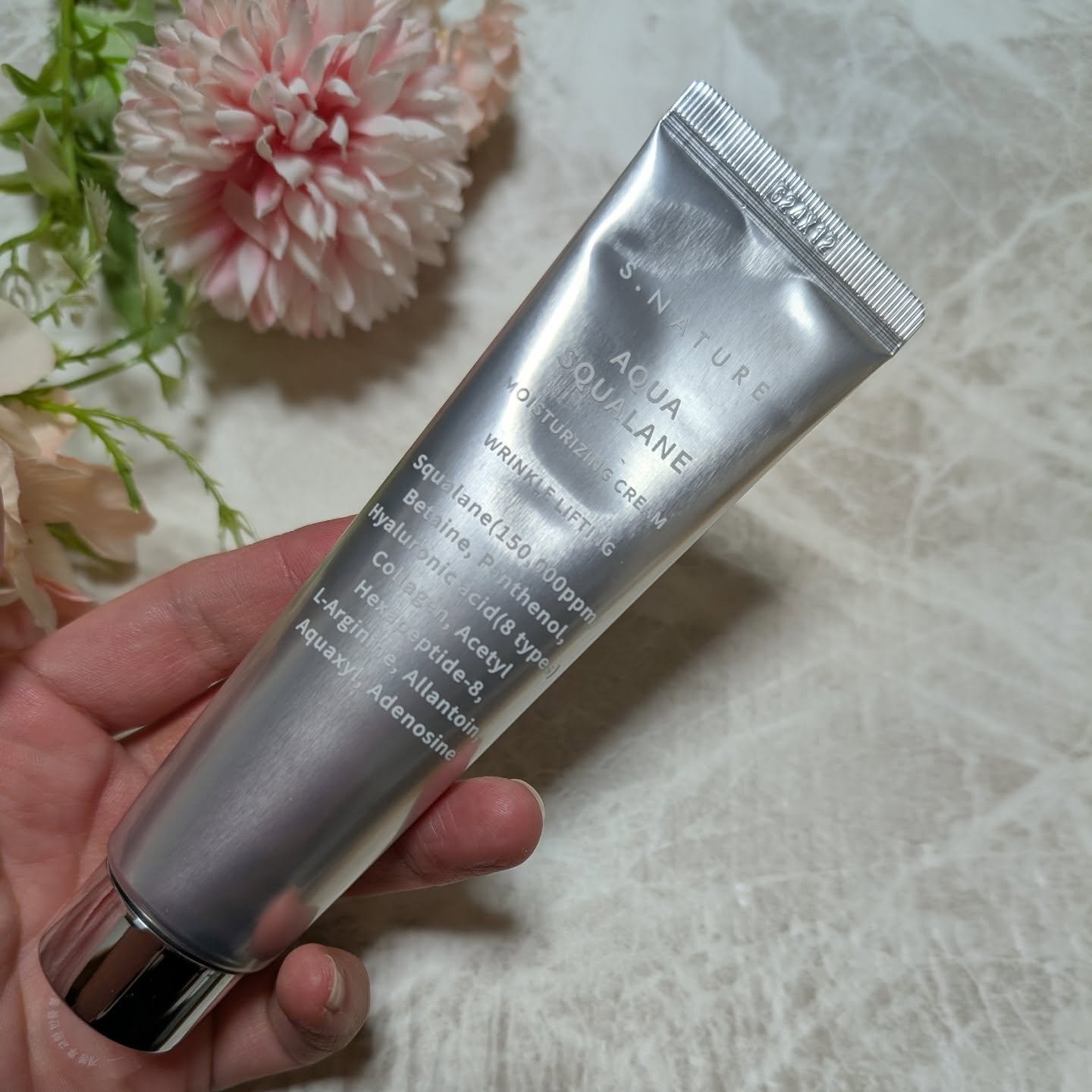 アクアスクワランモイスチャークリーム/S.NATURE/フェイスクリームを使ったクチコミ（2枚目）