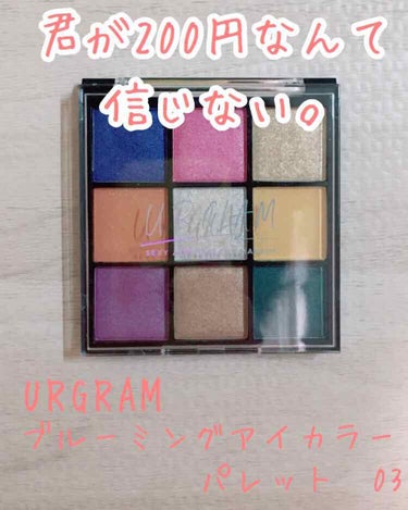 こんにちは〜
ゆらです！



今回は、URGRAMの大大大大人気商品！
ブルーミングアイカラーパレット03を紹介していきます！




これ、欲しかったんですけど、全然無くて💦
今日、04が出たって聞