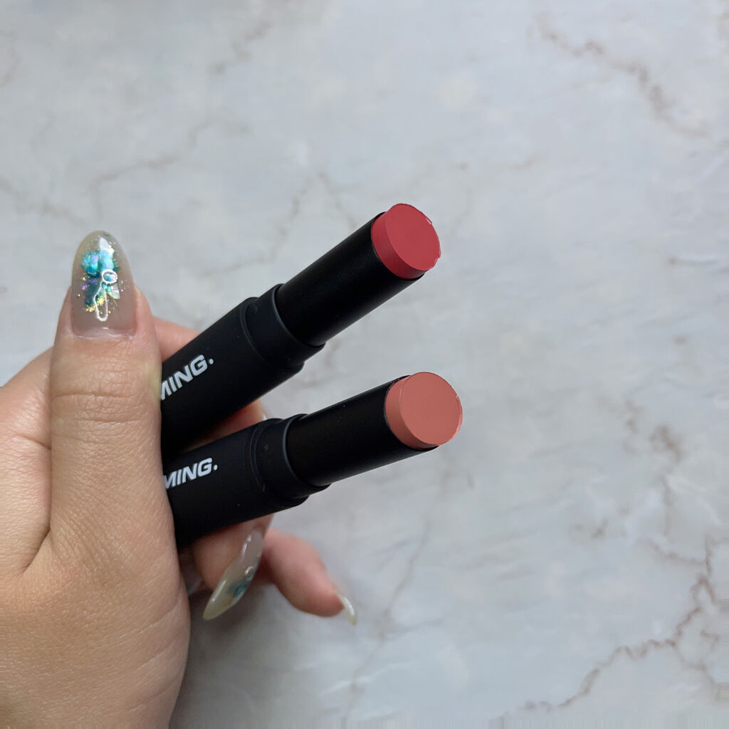 スマッジセミマットリップスティック BGW03 TRANQUILITY/NAMING./口紅を使ったクチコミ（2枚目）