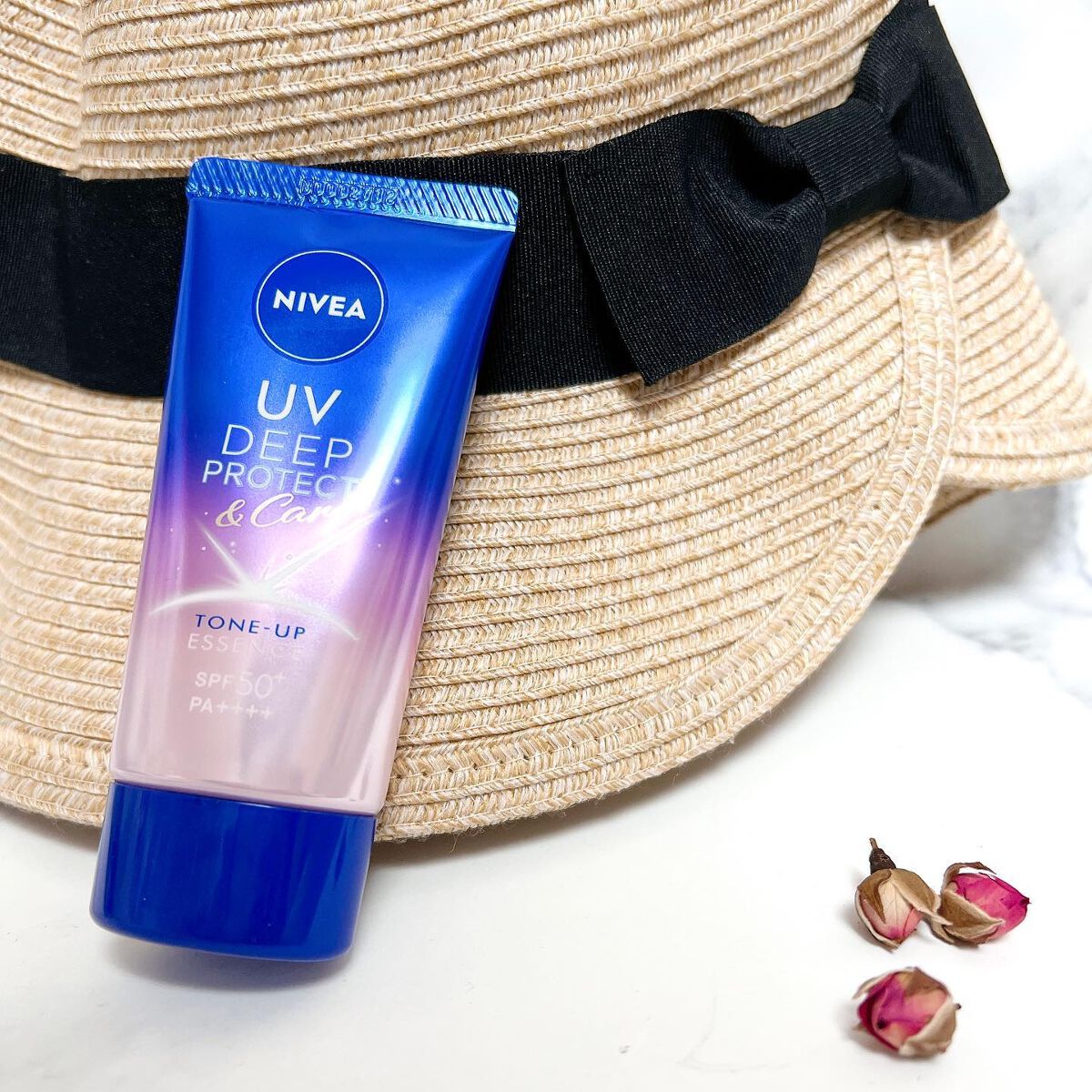 ニベアUV ディープ プロテクト＆ケア トーンアップ エッセンス/ニベア/日焼け止めローションを使ったクチコミ（1枚目）