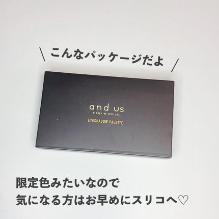 and U アイシャドウパレット/and U/アイシャドウパレットを使ったクチコミ(7枚目)