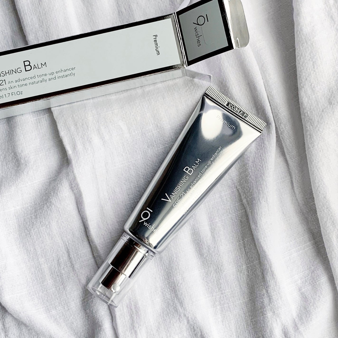 バニシングバーム プレミアム トーンアップ SPF21/9Wishes/化粧下地を使ったクチコミ(2枚目)