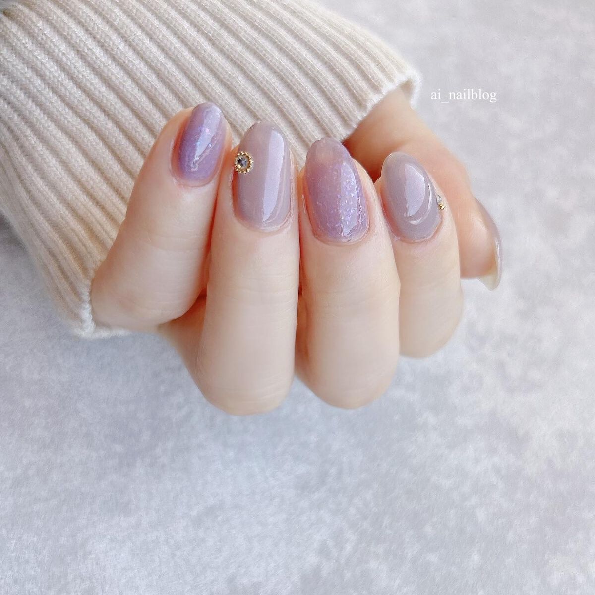 フレンドネイル(リニューアル品)	 1-25(33141)プリズムライラック/DAISO/マニキュアを使ったクチコミ（3枚目）