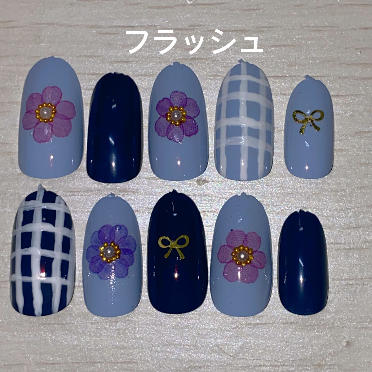 しずくネイルシール/キャンドゥ/ネイルシールを使ったクチコミ（3枚目）