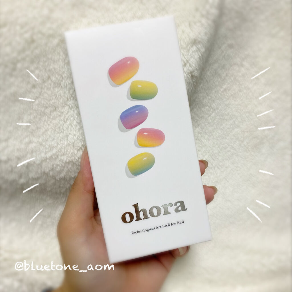 セミキュアジェルネイル（ハンド）/ohora/ネイルシールを使ったクチコミ（1枚目）