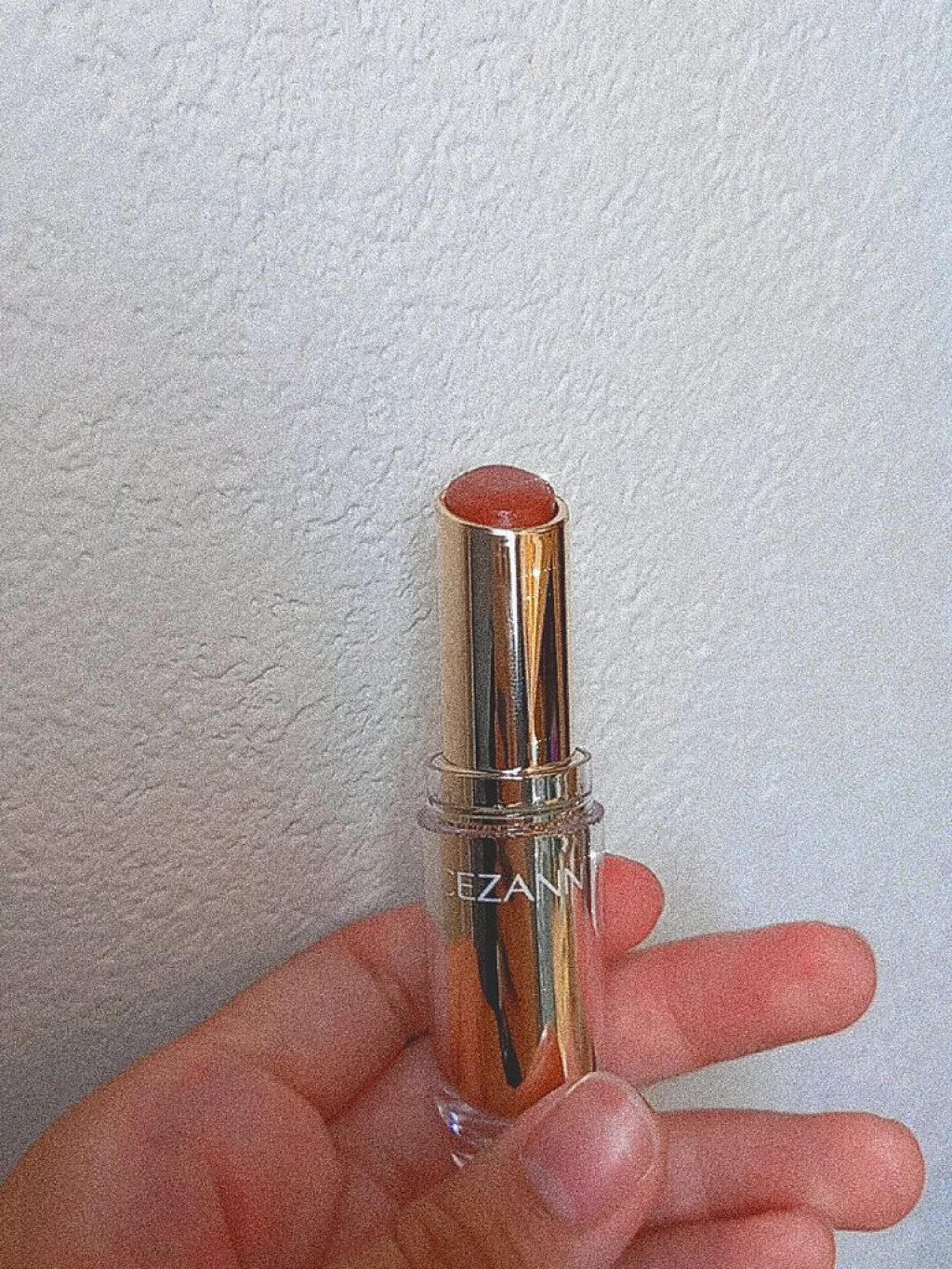 ラスティンググロスリップ/CEZANNE/口紅を使ったクチコミ（2枚目）