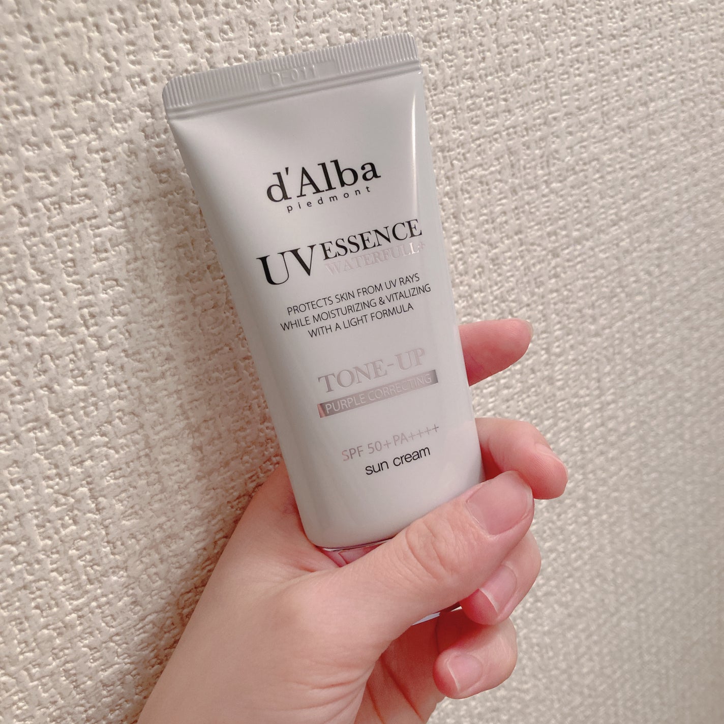 ダルバ ウォータフル トーンアップ サンクリーム(パープル)/ダルバ/日焼け止めクリームを使ったクチコミ(1枚目)