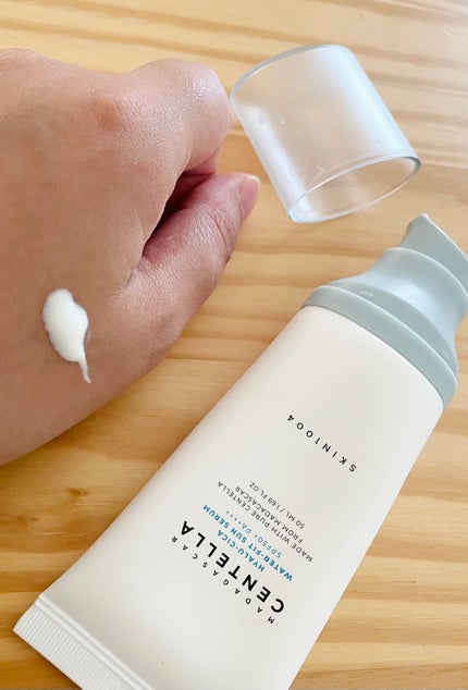 ヒアルーシカ ウォーターフィット サンセラム/SKIN1004/日焼け止めローションを使ったクチコミ(2枚目)