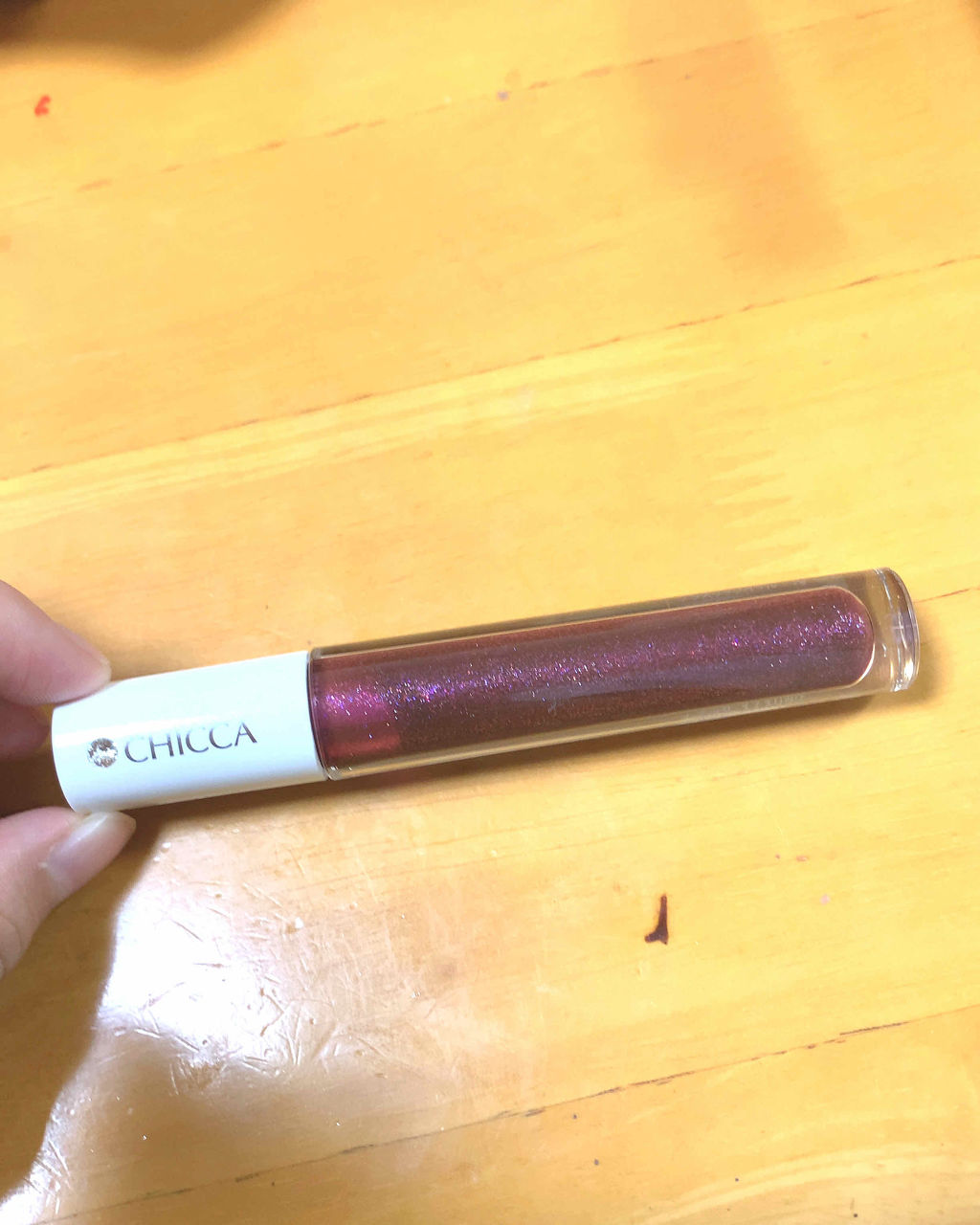 メスメリック グラスリップオイル/CHICCA/リップグロスを使ったクチコミ（1枚目）