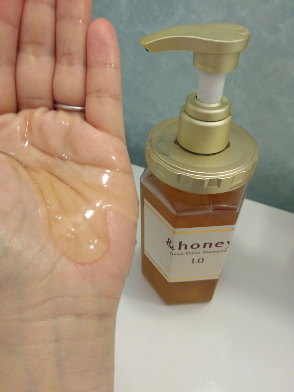 ディープモイスト シャンプー1.0／ヘアトリートメント2.0/&honey/市販シャンプーを使ったクチコミ（2枚目）