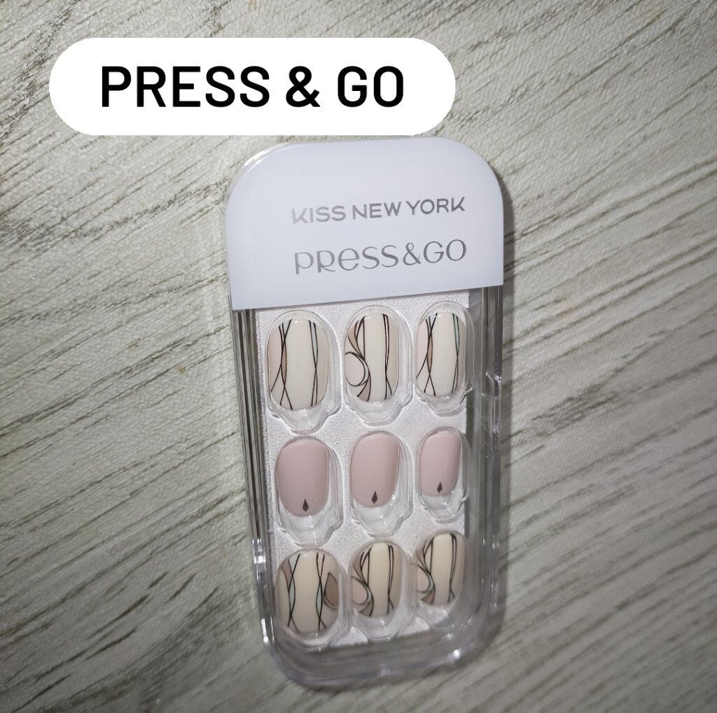 Press&Go PREMIUM (プレスアンドゴー プレミアム)/KISS NEW YORK/ネイルチップ・パーツを使ったクチコミ(1枚目)